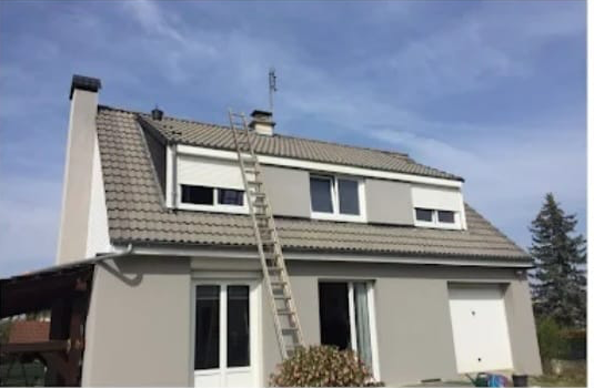 Rénovation de toiture en finition anthracite — avant travaux